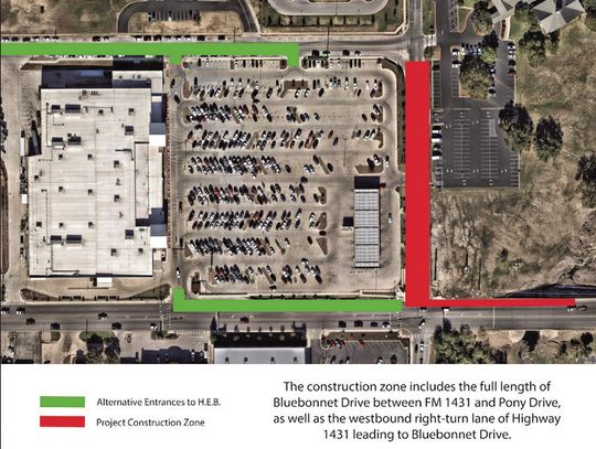 Bluebonnet Drive at FM 1431 to close for upgrades