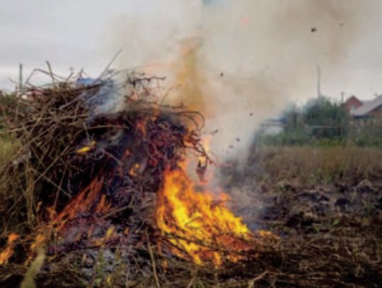 Burning brush outside city limits requires caution