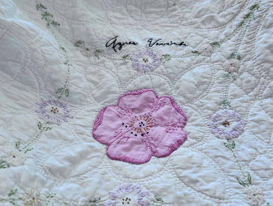 Contributed photo A quilt discovered at an estate sale in Burnet County has kindled interest in its origin. buyer needs the pub- lic's help to sew up this mystery.