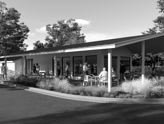 The latest major upgrade needed is the on-site building, which will be called The Hall at Kingsland Community Park. Contributed rendering