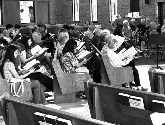 The Heart of Texas Chorus and Orchestra rehearsed Faure's Requiem for the first time with the San Antonio Youth Chorale on Sunday afternoon May18 at St. Peter's Lutheran Church where the HOT Chorus has rehearsed weekly for months. Contributed photo