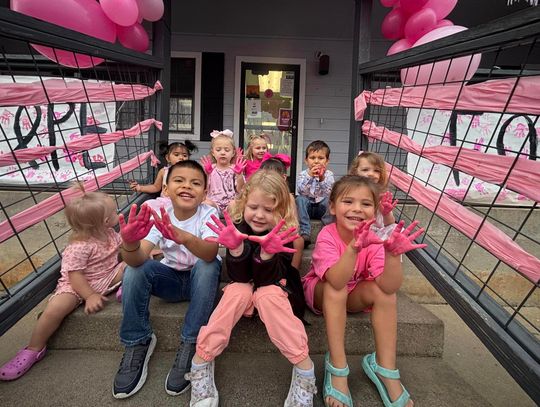 Flip N Swim child care center was among businesses who participated in Pinktoberfest Oct. 24. Contributed photo
