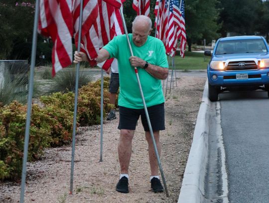 Community Flag Display project to kindle patriotism