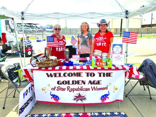 Star Republican Women Gayla Bowen, Yuki Graves and Karen-Calderson Schweitzer were participants in the Cottonwood Shores Health Care Fair April 26. Contributed photos
