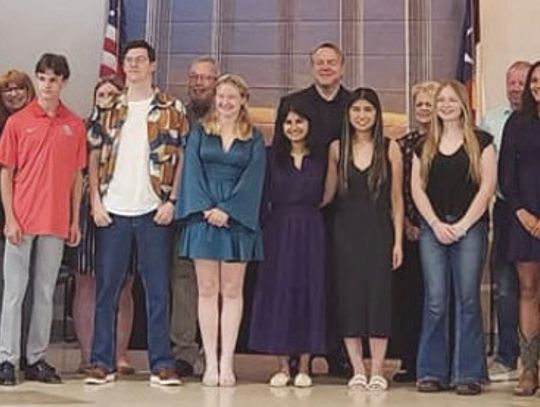 Participants of the Highland Lakes Teen Court program are pictured here at their recent awards banquet. Contributed photo