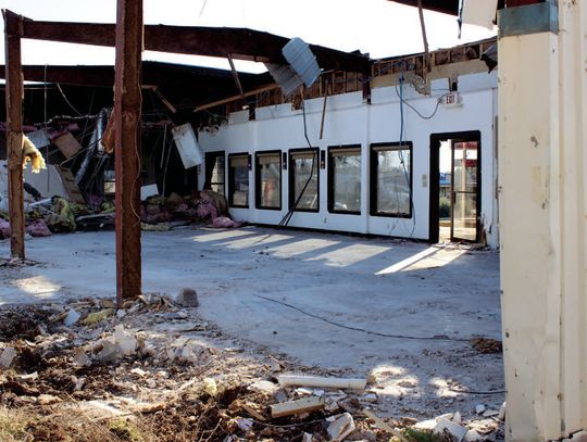 Crews began demolishing the Thai Niyom restaurant building, 909 U.S. 281 in Marble Falls Feb. 26 to clear the way for a right-of-way upgrade at the intersection of RM 1431. Connie Swinney/The Highlander