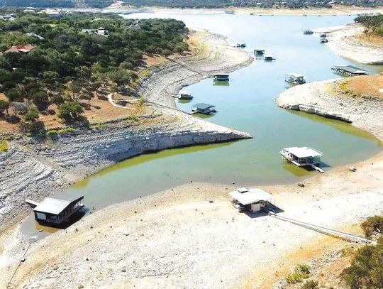 Contributed/ Wanda Klaserner Lakes Buchanan and Travis are significantly below full because of the ongoing drought, which means underwater hazards such as trees or drop-offs may pose more of an immediate risk to swimmers and boaters.