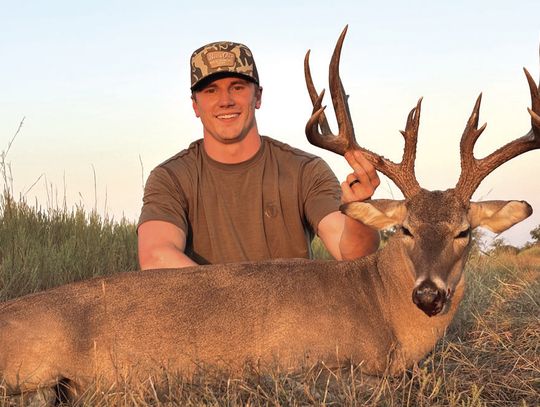 Some outstanding low fence bucks were tagged by the Texas hunters during the October archery and MLD seasons. One of the best entered in the Texas Buck Registry thus far is a Lampasas County 17 pointer shot by Ty Hinds. The 6 1/2-year old free-ranging buck scored 182 6/8, according to TBR....