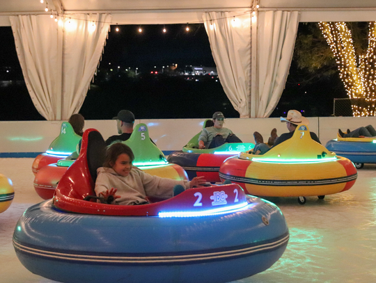 Enjoy the Marble Falls ice skating rink, bumper cars