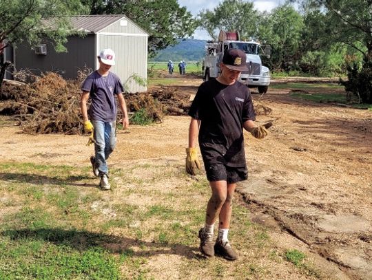 Flames exemplify school motto in volunteering