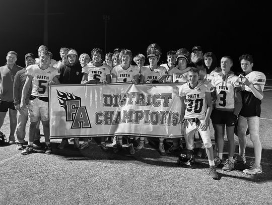 The Faith Academy of Marble Falls football team is the 2024 regular season with an undefeated district record. Contributed photo