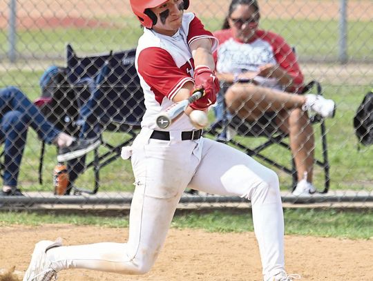 Once Cross Sanchez got on his base, he was in scoring position because of his speed to round the bases. It's also why he was a standout defender and a first team all-district selection. Contributed photos/Stennis Shotts