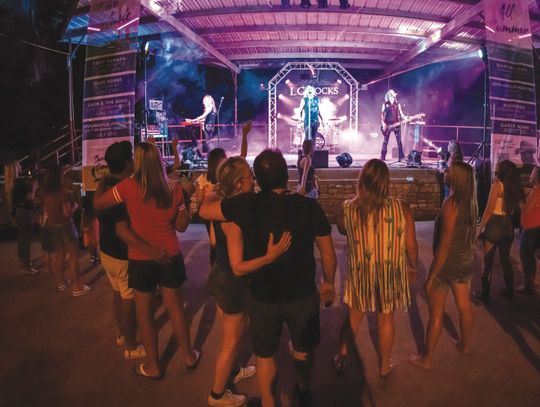 Fans could get up close to enjoy the LC Rocks band who played June 7 in Johnson Park thanks to the free summer concert series in Marble Falls. Another concert is scheduled in the park for tonight, June 14. Contributed photos/Ralph Arvesen Photography