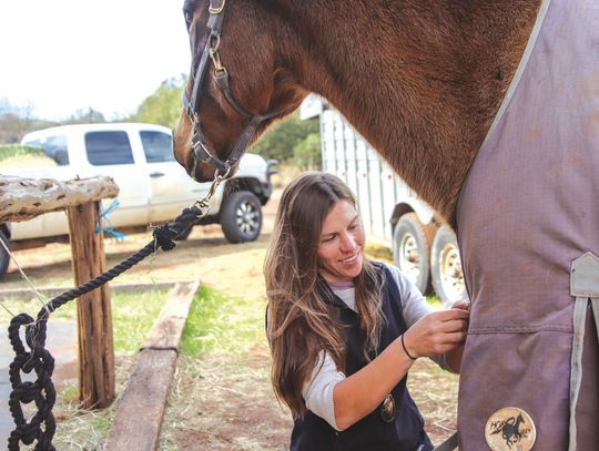 Area residents are working to keep animals or livestock sheltered and ensuring they can access non-frozen drinking water. On Jan. 17, Charlee Wilson-Caffee of Thunderhorse Outfitters at Reveille Peak Ranch