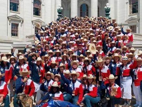 The Texas delegation, the largest group, dressed in Lone Star shirts and cowboy hats at the Republican National Convention in Milwaukee, were embraced by fellow delegates from across the country as well as the media.