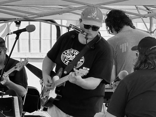 Contributed photo Joelton Mayfield performed at an event at Perisso's Vineyard, which attracted a good crowd of wine and music lovers.