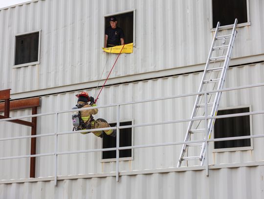 During the demonstration, firefighters performed a series of simulated emergency scenarios. Contributed/City of Horseshoe Bay