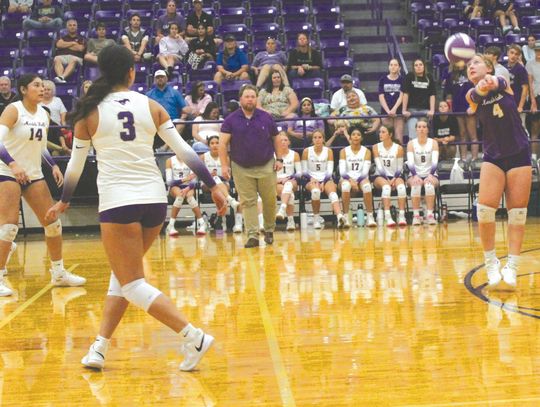 Junior libero Kenadi Dalton leads a back row that's unafraid to go after kills that come fast.