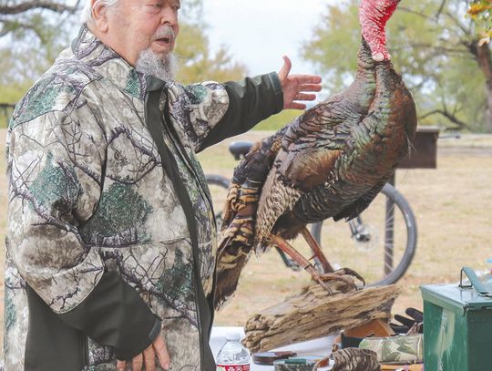 Photos by Martelle Luedecke/Luedecke Photography Inks Lake State Park held a presentation on turkeys Nov. 26 led by Bob Linder, part of their diverse educational programs offered throughout the year.