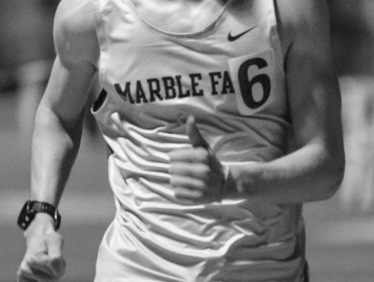 Martelle Luedecke/ Luedecke Photography Freshman Graham Gog - gans is performing well in his first year on the varsity as a freshman.