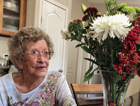 Ms. Bittle is still lively at 105