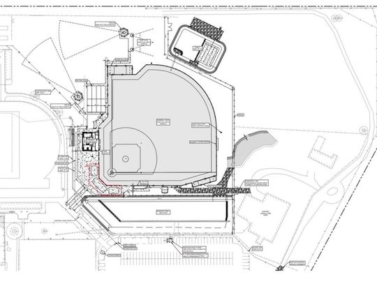 New baseball field work on deck