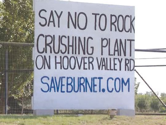 Signs of opposition to the quarry are coalescing around the county. Contributed photo