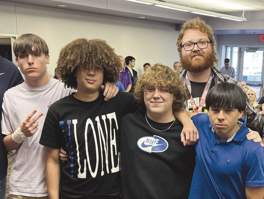 Pictured, from left, are eSports state championship winners Coach Adam Ray, Reed Lewis, Jeremy Williams, Alex Turley, Linden Colwell, Jesse Jimenez and Renae Feller, who are part of the Afterschool Centers on Education (ACE) program. Contributed/MFISD