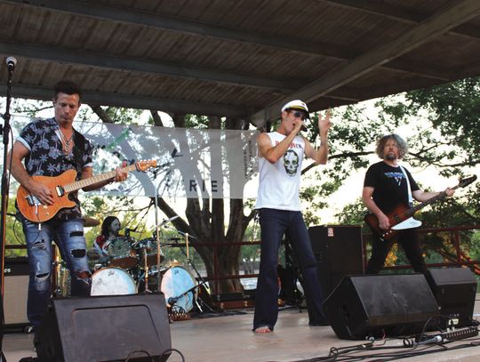 The Diamond Days Van Halen Tribute Band rocked Johnson Park June 13, during the Marble Falls Summer Concert Series. The free live music concerts happen every Friday night through Aug. 8 in Johnson Park. Photos by Connie Swinney/The Highlander