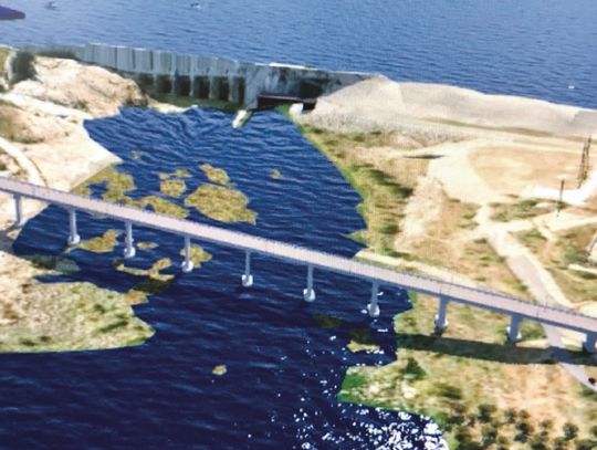 A portion of Wirtz Dam Road is typically underwater and utilized by LCRA and other entities primarily to move heavy equipment and construction components for the dam when Lake Marble Falls is lowered. File rendering