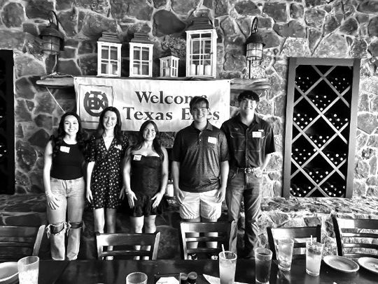 Pictured, from left, are Lilly Parker of Marble Falls High School; Korina Forsberg and Kylie Ridner of Blanco High School; Rice Thomas of Llano High School; and Coy Kelso (Supplemental Scholarship Winner) of Llano High School. Contributed photo