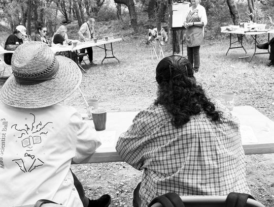 Marla Ripperda is a FOIL volunteer who has assisted with art in the park at Inks Lake State Park. FIle photos