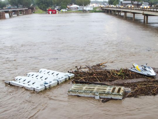 Wakepoint LBJ dock slipped under water