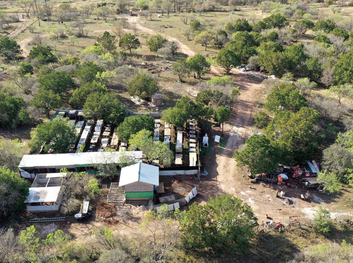 In December 2019, a Spicewood resident captured aerial images using his drone unveiling a suspected rooster housing operation, adjacent to Ranches at Double Horn, off County Road 404 in Burnet County. File photo