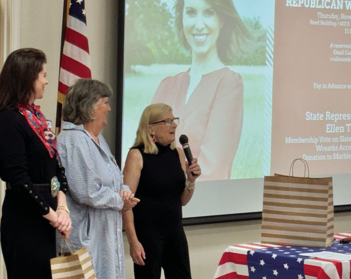 BCRW hosts state representative-elect after election BCRW's Mary Jane Avery (right) introduced house district 19 representative Ellen Troxclair in Burnet. Troxclair, fresh off her re-election Nov. 5, shared political insights and her agenda with Burnet County Republican Women at their meeting.