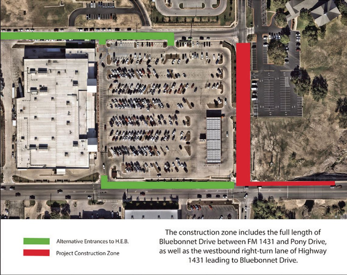 Bluebonnet Drive at FM 1431 to close for upgrades