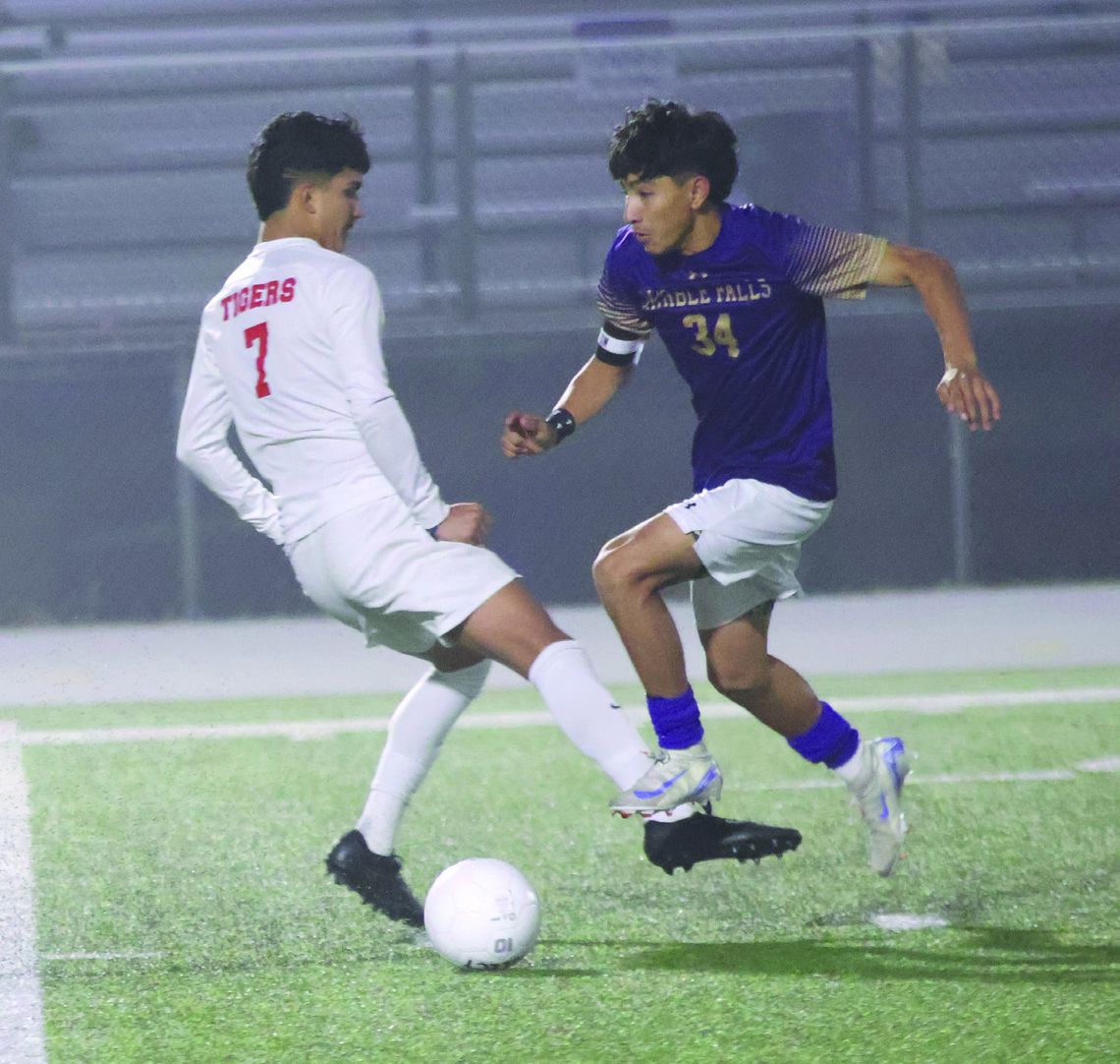 Esteban Dominguez is one of the scoring leaders for the Mustangs, who are hosting a bi-district opponent that mirrors them in many ways. Photos by Jennifer Fierro/TexasChalkTalk.com