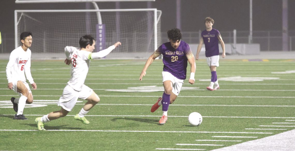 Junior Joaquin Aguilar scored a goal to keep the Mustangs in the game against Fredericksburg.