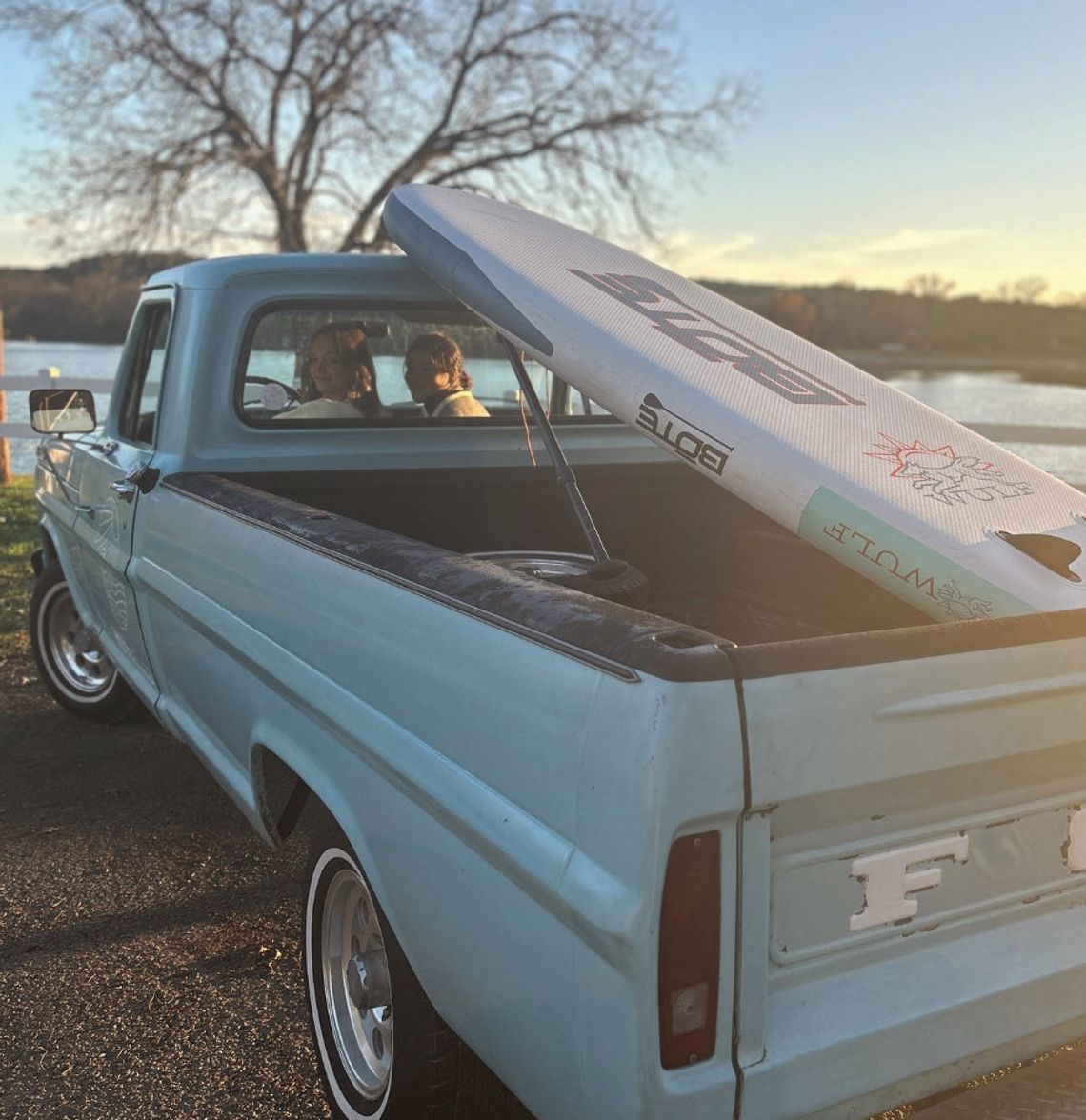 A signature ride connected to Watertied can be seen parked at the business on Second Street in Marble Falls as well as on the waterways throughout the Highland Lakes.