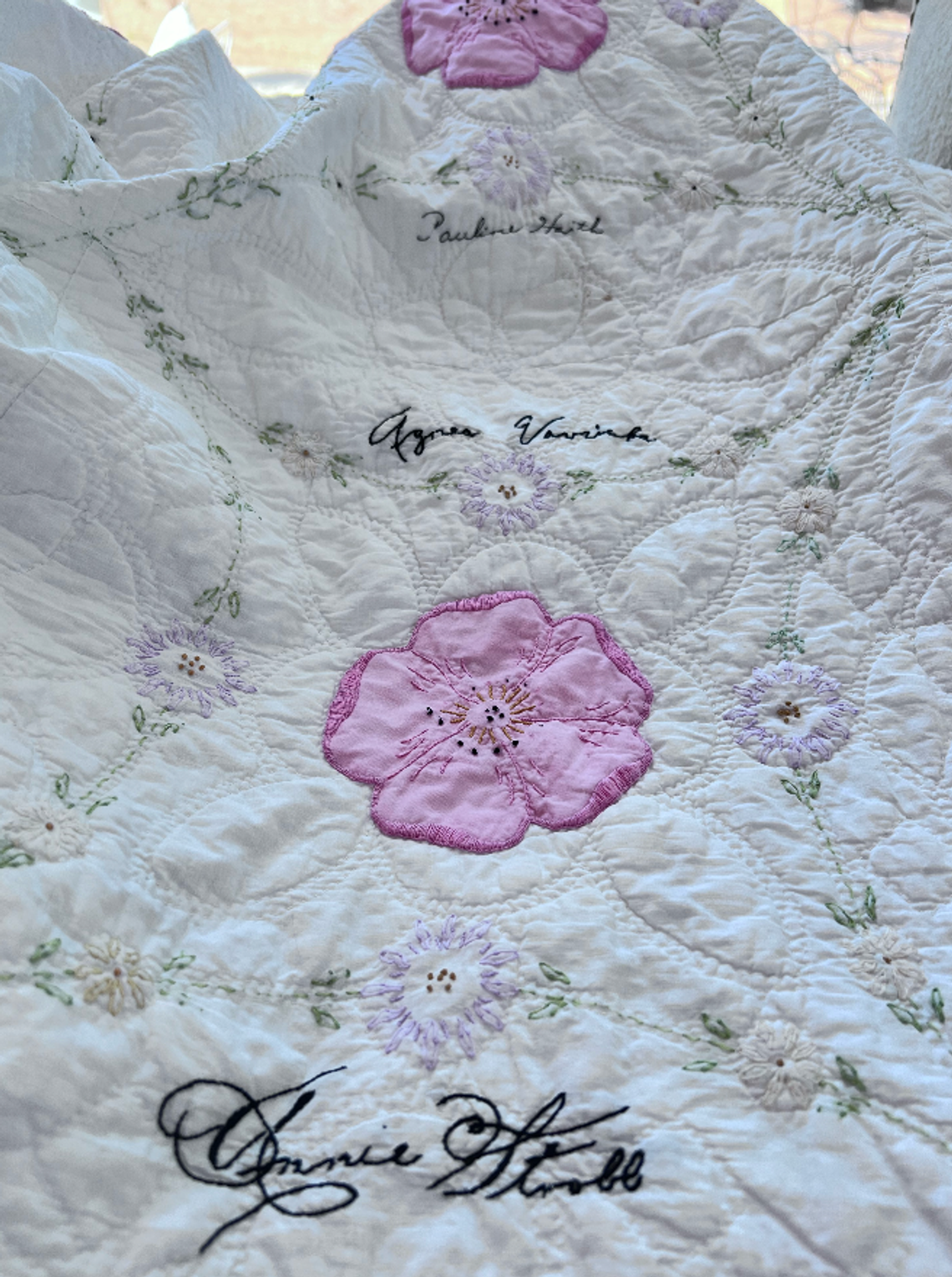 Contributed photo A quilt discovered at an estate sale in Burnet County has kindled interest in its origin. buyer needs the pub- lic's help to sew up this mystery.