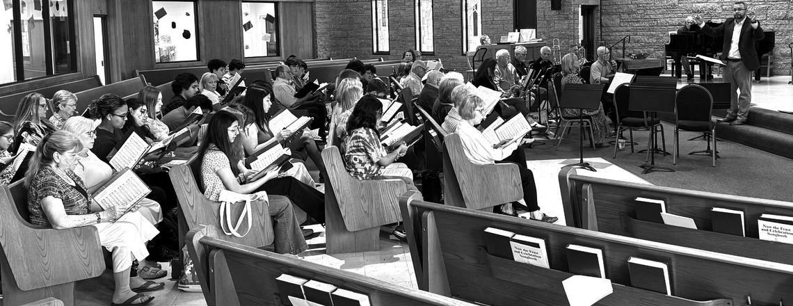 The Heart of Texas Chorus and Orchestra rehearsed Faure's Requiem for the first time with the San Antonio Youth Chorale on Sunday afternoon May18 at St. Peter's Lutheran Church where the HOT Chorus has rehearsed weekly for months. Contributed photo