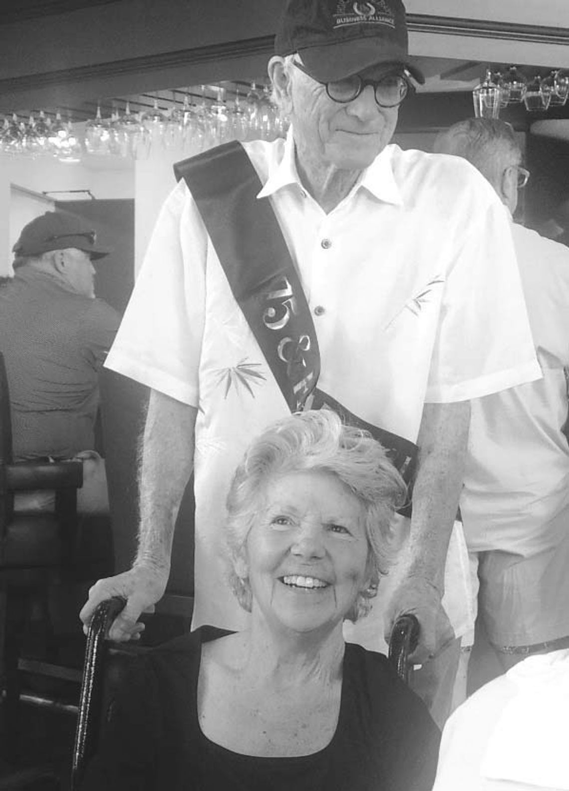 Contributed photo Francie Dix formed Dix Services in 1983 as a training and consulting firm. Mike Brittain is the founder of Horseshoe Bay Business Alliance which is now a community- owned entity. They are pictured here at Brit- tain's birth day party in 2024.