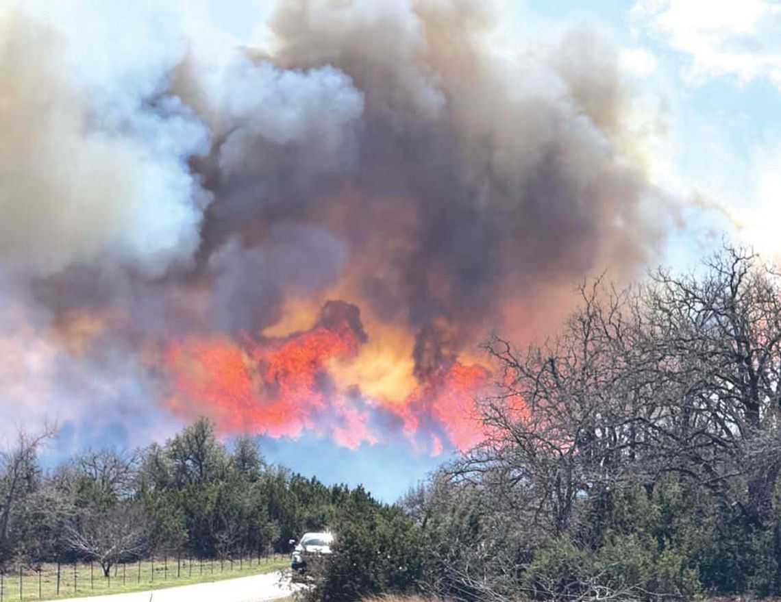 Contributed photo/ Fredericksburg Standard-Radio Post About 9,000 acres has burned during a wildland blaze which lasted several day in Gillespie County.