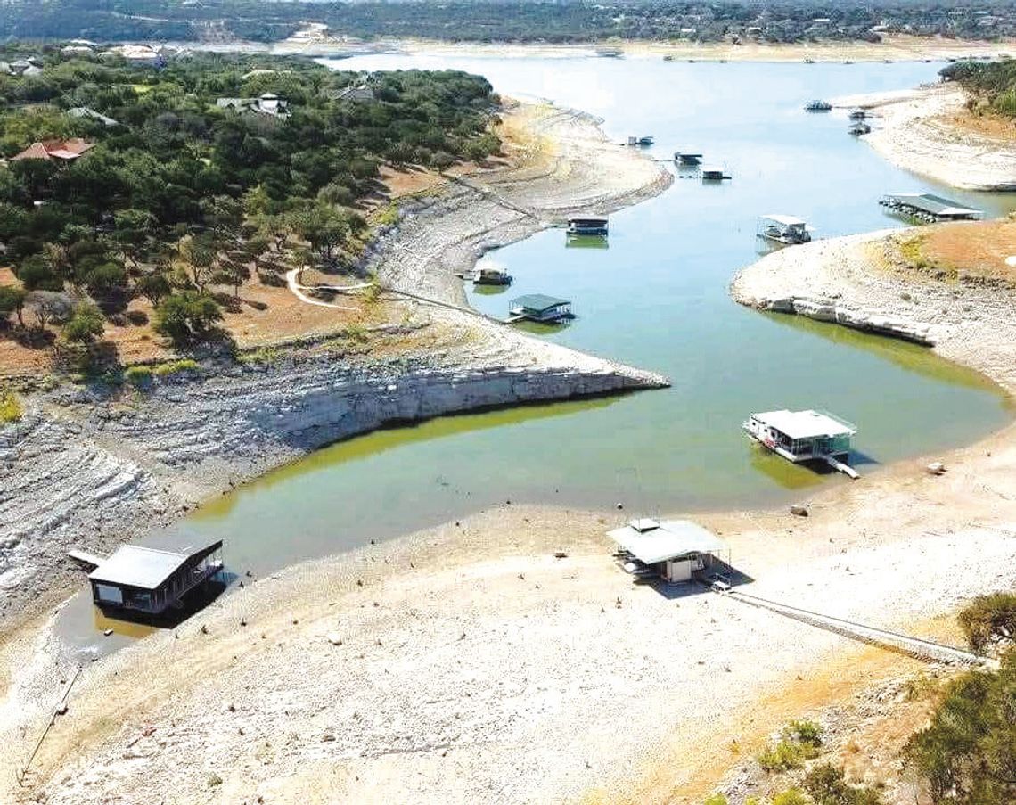 Contributed/ Wanda Klaserner Lakes Buchanan and Travis are significantly below full because of the ongoing drought, which means underwater hazards such as trees or drop-offs may pose more of an immediate risk to swimmers and boaters.