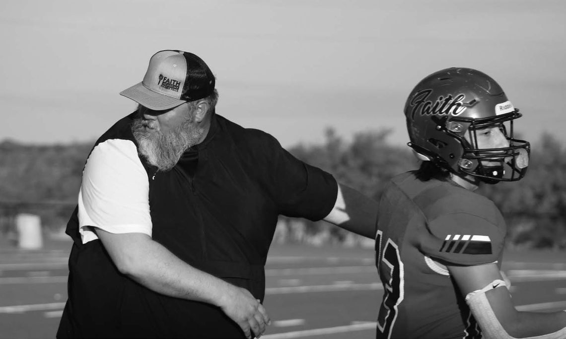 Faith Academy football head coach Jay Silvers is encouraged by the number of Flames who are participating in the summer strength and conditioning program. Photos by Jennifer Fierro/TexasChalkTalk.com