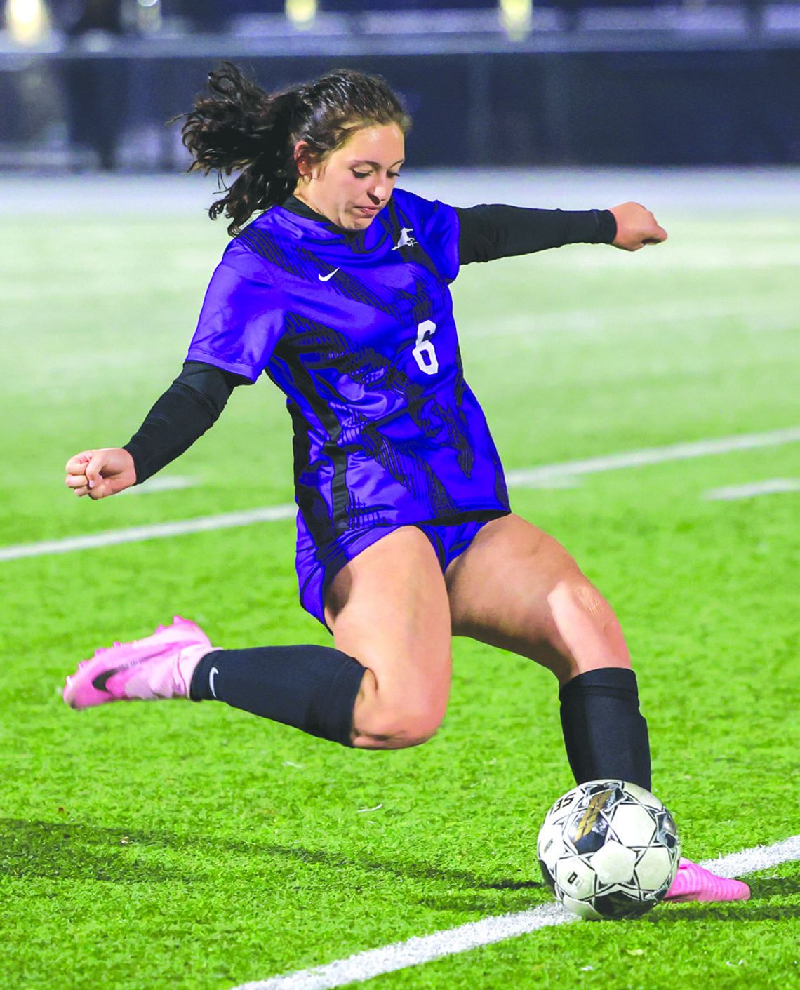 Junior Ava McNamara had an assist during the win against Gatesville. Contributed photos/Ernesto Rivera