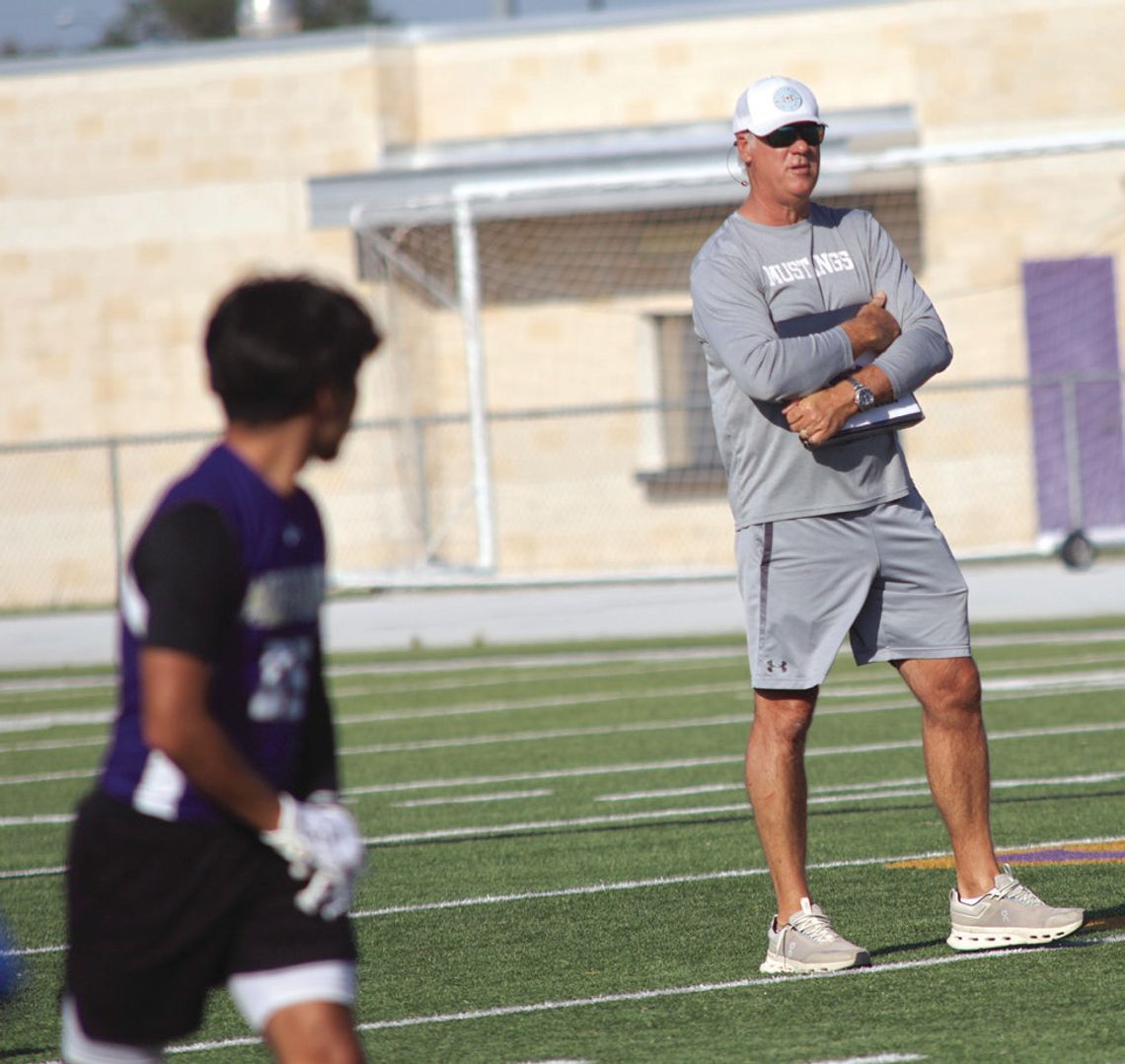 Coach Brad Goebel says he gets so much joy watch - ing his son and his teammates play sports.