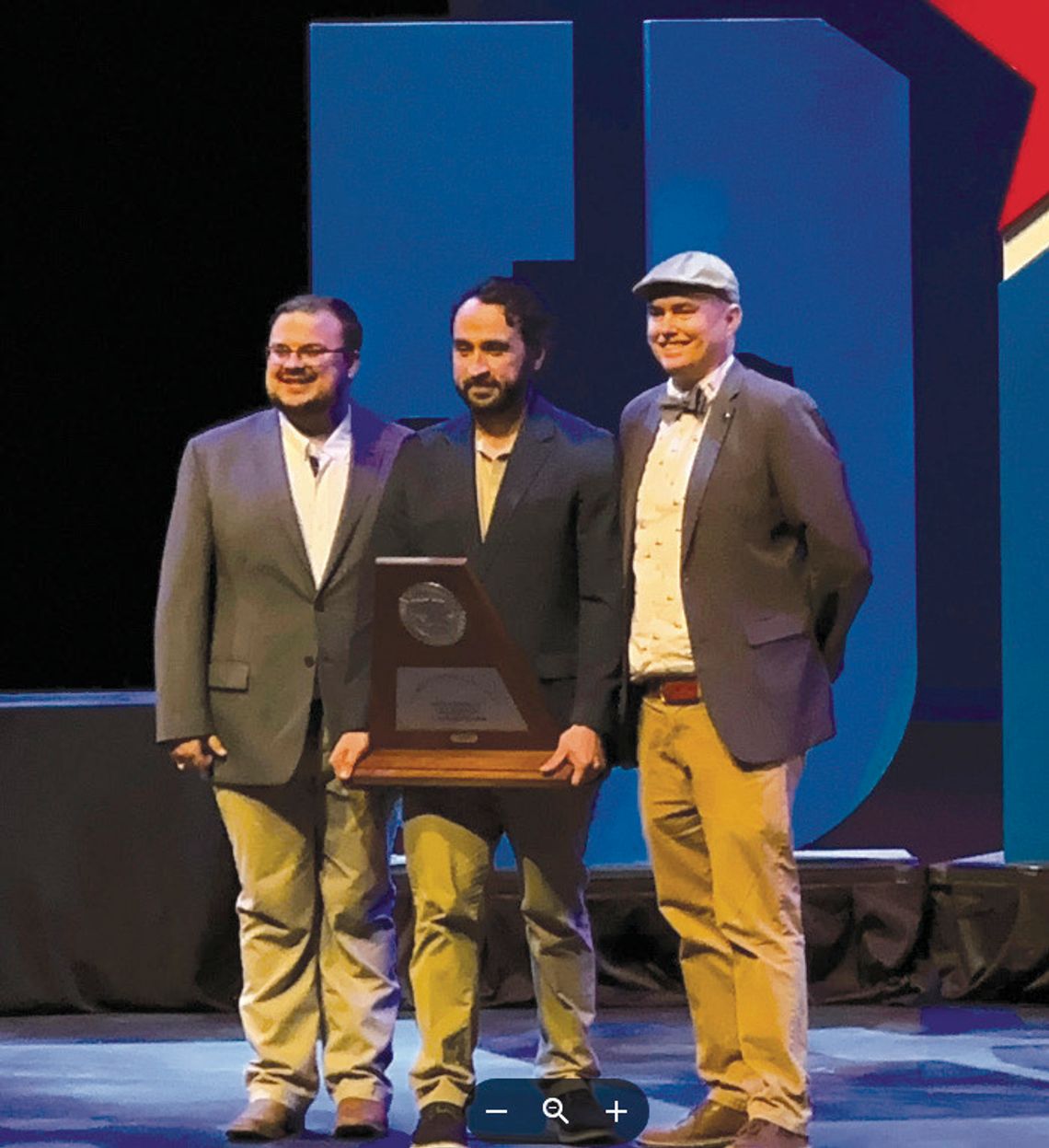 Jordan Jones, Jon Clark, and Adam Goodman were the theater directors for the high school award-winning production.