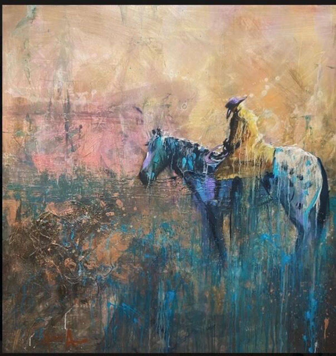 This work by Jeremy Sema is an example of impressionistic watercolor, the subject of a free demonstration at the Highland Arts Guild and Gallery, 318 Main Street in Marble Falls.