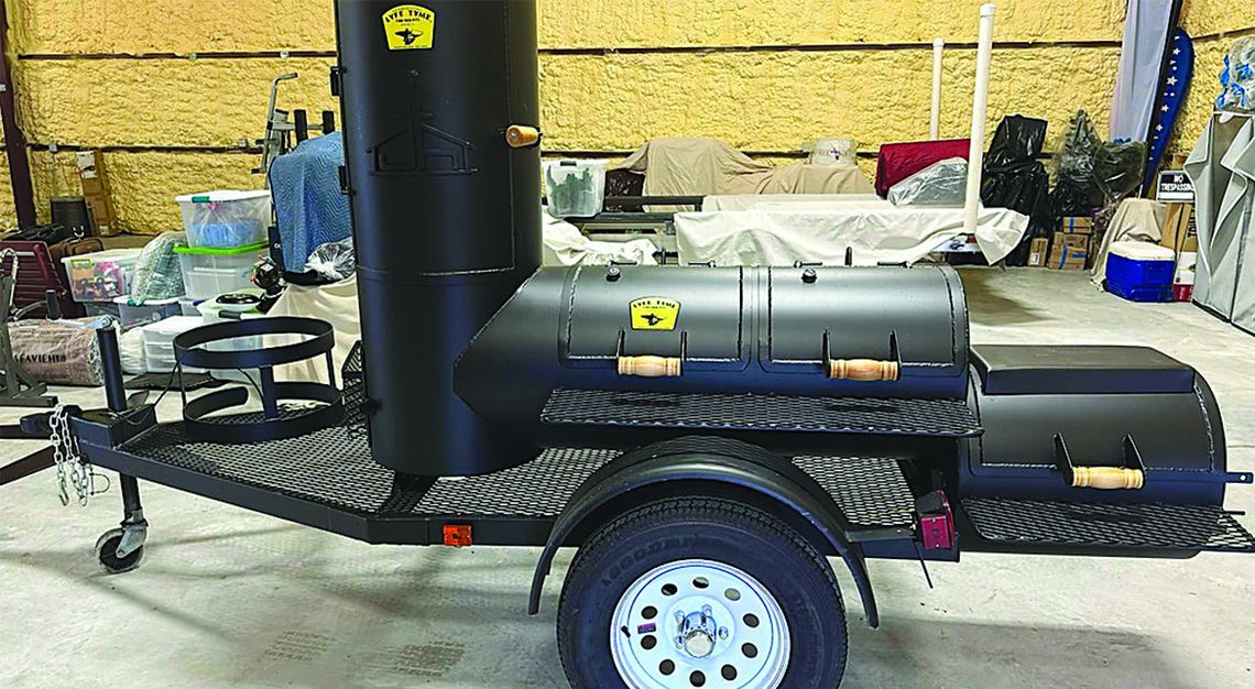 Supporters can also win a Lyfe Time barbecue pit, with 2-24" lid pit areas, a 24" smoker with a fire box on the end, mounted on a trailer.